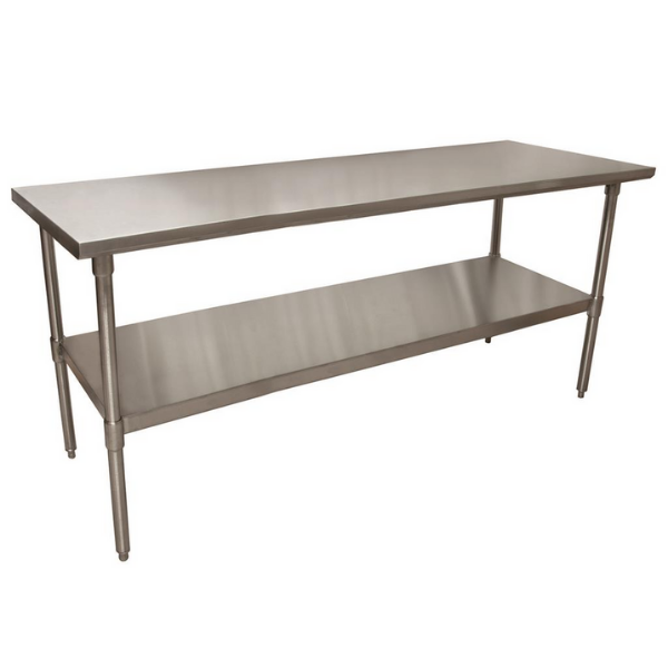 BK Resources (QVT-7224) 14 GA. T-304 72 X 24 Table Stainless Steel Base