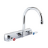 BK Resources (BKF-8SM-5G-G) 8" O.C. OptiFlow Splash Mount Faucet With 5" Gooseneck Spout