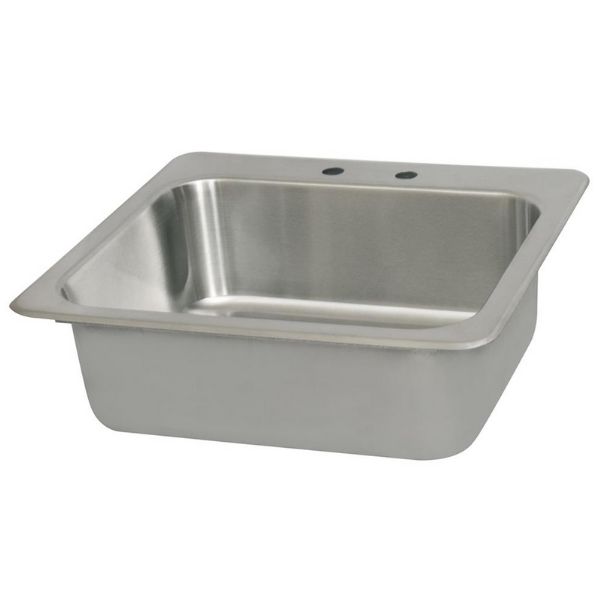 BK Resources (DDI-2016824) 18GA T-304  Drop-In Sink 20"X16"X8"D Bowl