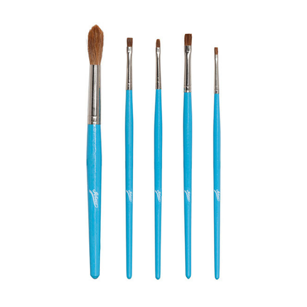 Ateco 1604 Tube 5 Piece Artist Brush Set