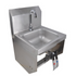 BK Resources (BKHS-D-SS-1-BKK-PG) DM Space Saver Hand Sink With Knee Valve Bracket