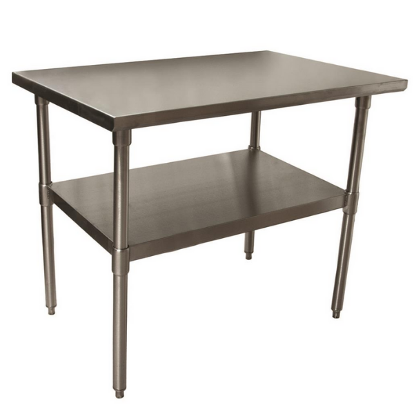 BK Resources (CTT-4836) 16 GA. T-304 48 X 36 Table Galvanized Base