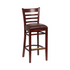 Royal Industries (ROY 8002 W BRN) Wood Bar Stool, Walnut Finish, Upholstered Seat