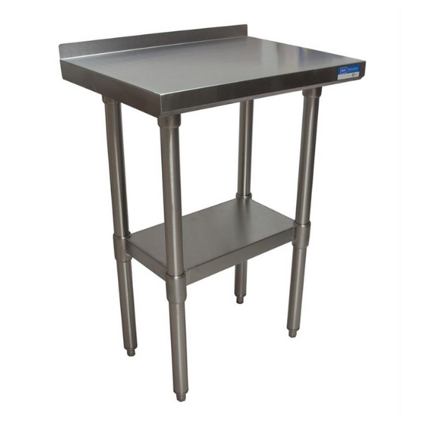 BK Resources (SVTR-1830) 18" X 30" T-430 18 GA Table Stainless Steel Top with 1.5" Riser