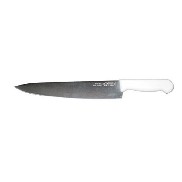 Stanton Trading KNV-CHF12-WH Plastic Handle Commercial Chef's Knife, White