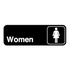 Royal Industries (ROY 394516) WOMEN, 3" x 9" Sign