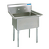 BK Resources 1 Compartment Sink 20 X 20 X 12D NO DB