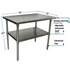 BK Resources (CTT-4836) 16 GA. T-304 48 X 36 Table Galvanized Base