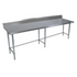 BK Resources (QVTR5OB-9630) 14 GA. T-304 5" Riser 96 X 30 Table Stainless Steel Open Base