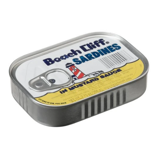 Beach Cliff, Sardines in Mustard Sauce, 3.75 oz