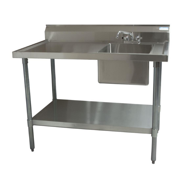 BK Resources (BKMPT-3072G-R-P-G) Marine Edge 18 GA. T-304 30 X 72 Prep Table