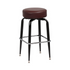 Royal Industries (ROY 7723 BRN) Standard Seat, Black Square Frame Bar Stool