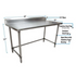 BK Resources (QVTR5OB-6030) 14 GA. T-304 5" Riser 60 X 30 Table Stainless Steel Open Base