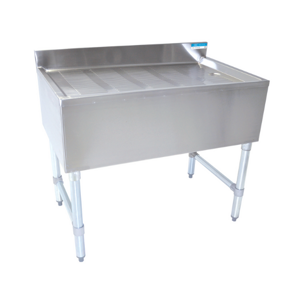 BK Resources (BKUBD-24-21S) 24" Wide Underbar Drainboard Stainless Steel 21" Deep