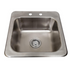 BK Resources (DDI-1614824) 18 GA. T-304 Drop-In Sink 16"X14"X8"D Bowl