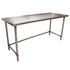 BK Resources (CTTOB-7230) 16 GA. T-304 72 X 30 Table Galvanized Open Base