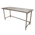 BK Resources (CTTOB-7224) 16 GA. T-304 72 X 24 Table Galvanized Open Base