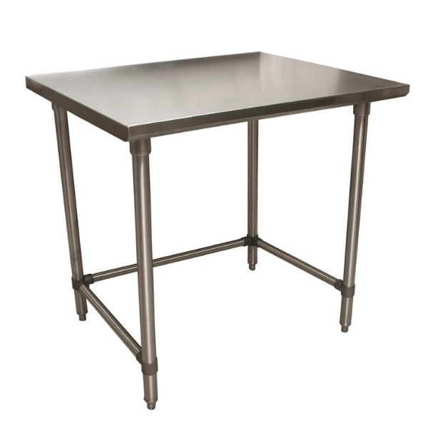 BK Resources (CTTOB-3630) 16 GA. T-304 36 X 30 Table Galvanized Open Base