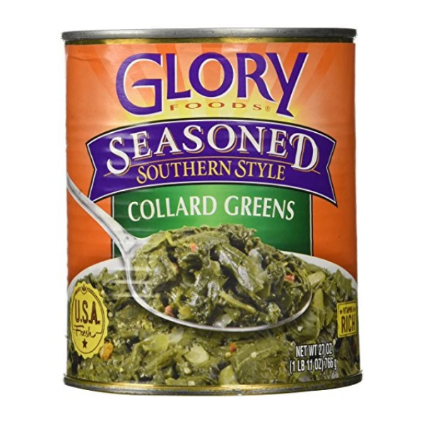 Glory Foods Seasoned Collard Greens, 27-Ounce (Pack of 6)