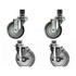 Set of 4 Work Table Stem Caster with 5" Polyurethane Wheels by L&J Import