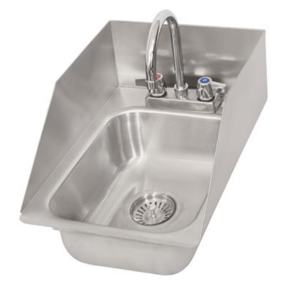 BK Resources (DDI-1014524S-P-G) 18GA T-304 Drop-In Sink 10"X14"X5"D Bowl With Faucet