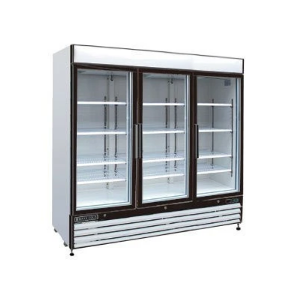 Maxximum 72 Cft Triple Glass Door Merchandiser Refrigerator Mxm3-72R