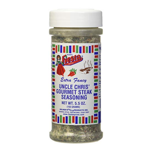 Bolner's Fiesta Extra Fancy Uncle Chris Steak Seasoning, 5.5 Ounces