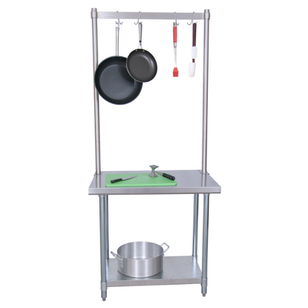 BK Resources (APR-36) 36" Adjustable Table Mount Pot Rack