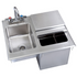 BK Resources (BK-DIBHL-2118-P-G) Drop-In Ice Bin With Basin W Lid 21X18 OA