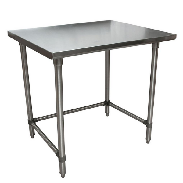 BK Resources (SVTOB-3030) 30" X 30" T-430 18 GA Stainless Steel Table Top Open Base