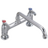 BK Resources (BKF8HD-6-G) 8" O.C. OptiFlow Deck Mount Faucet With 6" Swing Spout