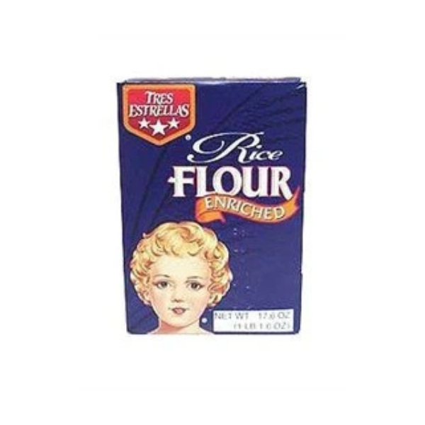 Tres Estrellas Rice Flour,17.6 oz.