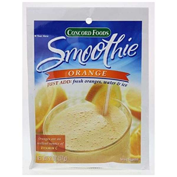 Concord Orange Smoothie Mix, 2-Ounce Packages (1 Packet)