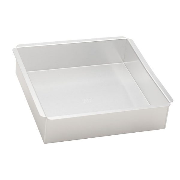 Ateco 12012 12” x 3” Aluminum Square Cake Pan