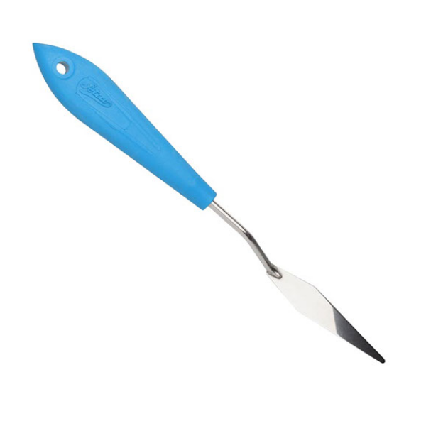 Ateco 1363 3” Pointed Offset Spatula with Non-Slip Textured Handle