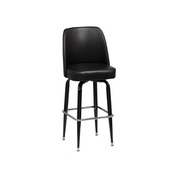 Royal Industries (ROY 7714 B) Black Bucket Seat, Black Square Frame, 2 KD