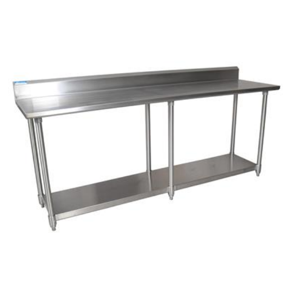 BK Resources (CTTR5-9630) 16 GA. T-304 5" Riser 96 X 30 Table Galvanized Base