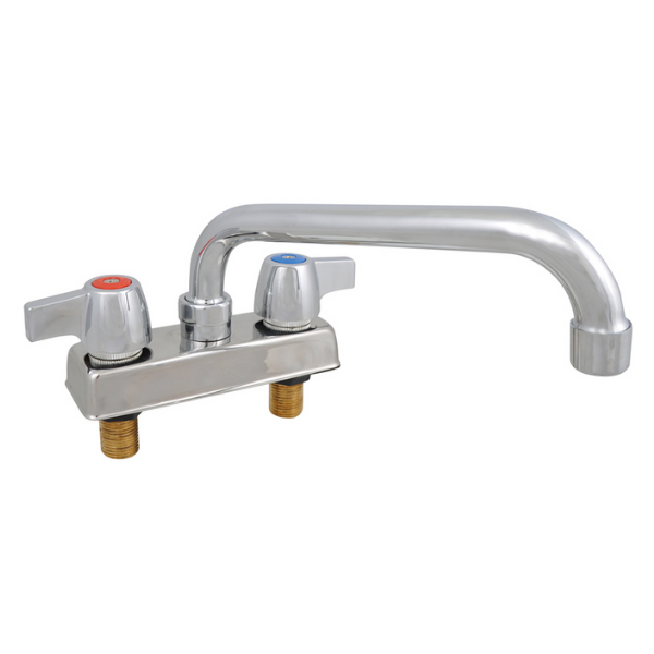 BK Resources (BKD-16-G) 4" O.C. WorkForce Deck Mount Faucet With 16" Swing Spout