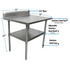 BK Resources (CVTR5-3630) 16 GA. T-304 5" Riser 36 X 30 Table Stainless Steel Base