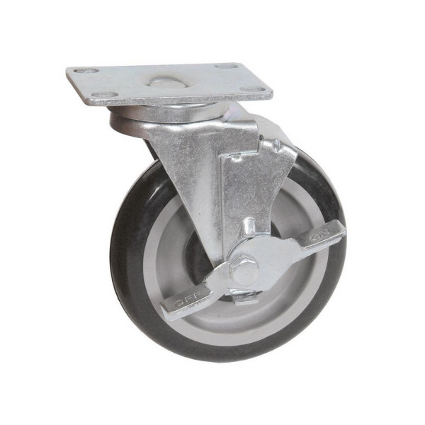 BK Resources (5SBR-1PT-PLY-TLB) 5 IN Swivel Ply Plate Caster