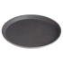 Stanton Trading Non Skid Rubber Lined 16-Inch Fiberglass Round Serving Tray, Black