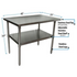 BK Resources (CVT-4824) 16 GA. T-304 48 X 24 Table Stainless Steel Base