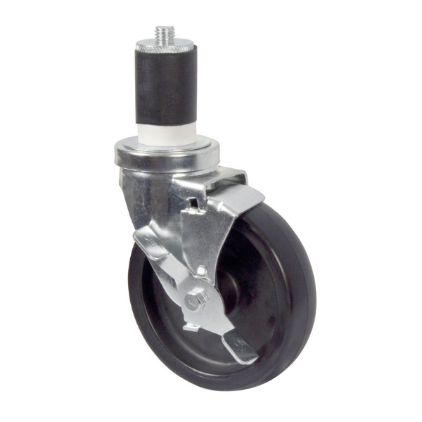 BK Resources (5SBR-RA-LDP-TLB) 5" Swivel LDP Caster With Brake