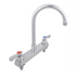 BK Resources (BKF-8DM-3G-G) 8" O.C. OptiFlow Deck Mount Faucet With 3.5" Gooseneck Spout