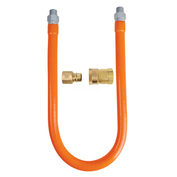 BK Resources (BKG-GHC-10036-QD-PT) 1" X 36" Gas Hose Connector