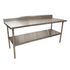 BK Resources (CTTR5-7230) 16 GA. T-304 5" Riser 72 X 30 Table Galvanized Base