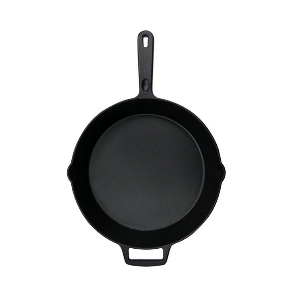 Chef Master (90204) 12″ Pre-Seasoned Cast Iron Skillet