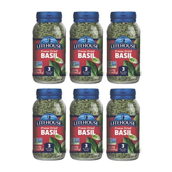 Litehouse Freeze Dried Basil, 0.28 Ounce, 4-Pack