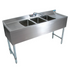 BK Resources 3 Compartment Underbar Sink 84"OAL 10X14X10D BOWLS SS