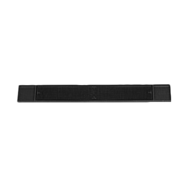 Royal Industries (ROY BARMAT BLK) 3 1/4" x 27" Black Standard Bar Mat